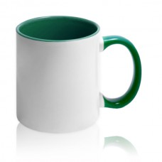 чашка с зеленой заливкой для фото