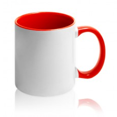 чашка с красной заливкой для брендирования